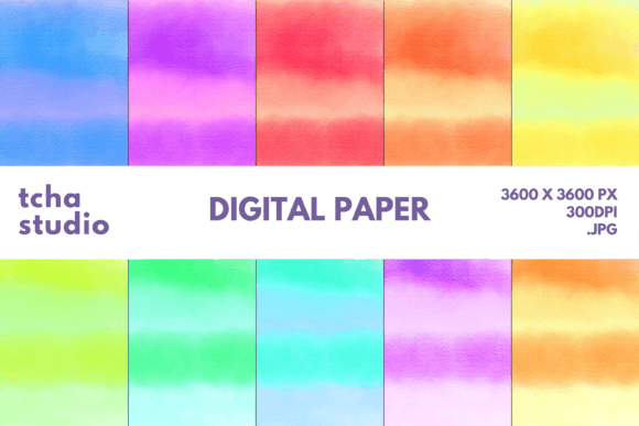 Abstract Watercolor Digital Papers 3: Strategic Design for Business and Creative Applications