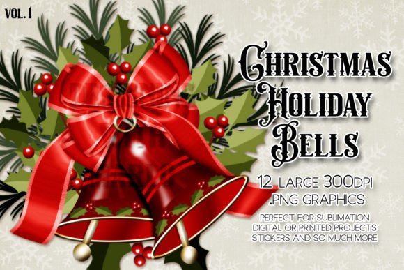 Christmas Bell Holiday Graphics Set 1: A Versatile Design Resource for All Your Creative Projects