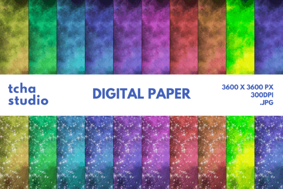 Galaxy Space Nebula Digital Papers 5