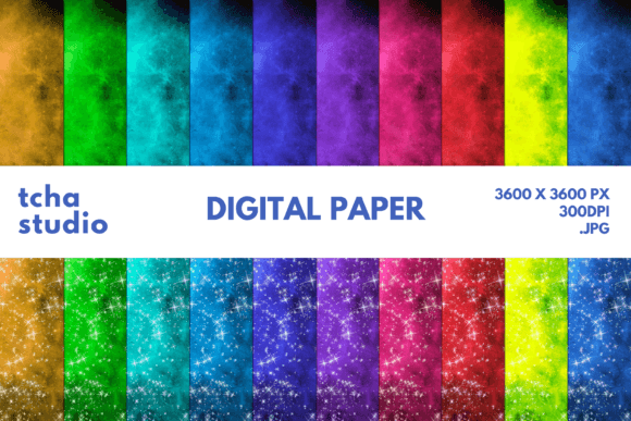 Galaxy Space Nebula Digital Papers 9