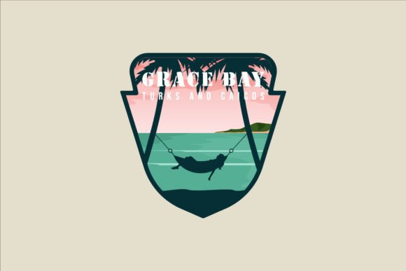 Grace Bay Beach Vector Emblem Logo: Strategic Design for Branding and Marketing