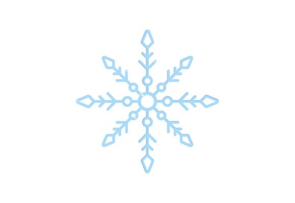 Snowflake Clipart Design for Creative Projects
