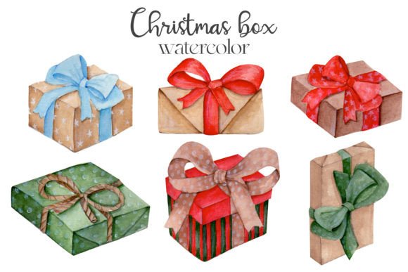 Watercolor Set of Christmas Gifts: A Versatile Tool for Creativity and Design
