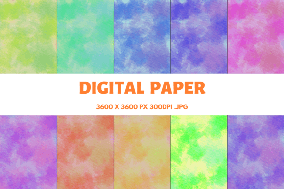 Watercolor Texture Digital Papers 4