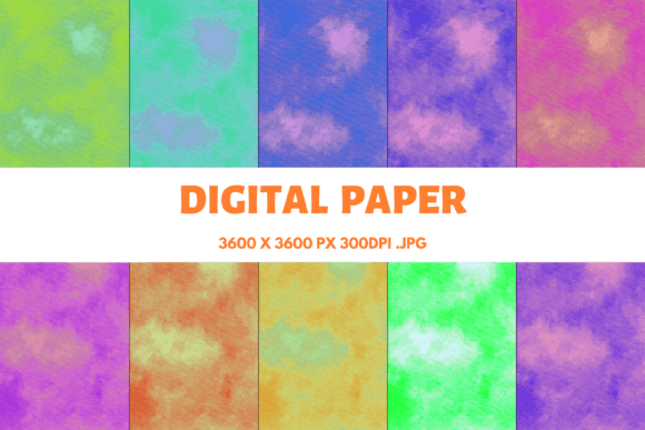 Watercolor Texture Digital Papers 5: A Versatile Asset for Creative Projects