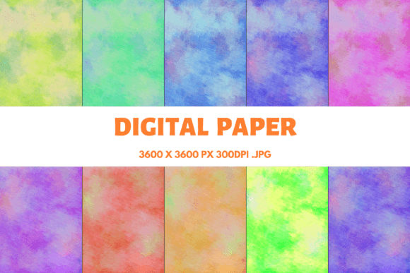 Watercolor Texture Digital Papers 6: A Versatile Asset for Creative Projects
