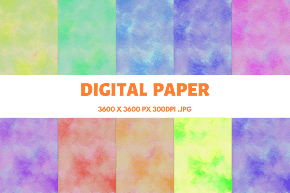 Watercolor Texture Digital Papers: A Versatile Tool for Creative Projects